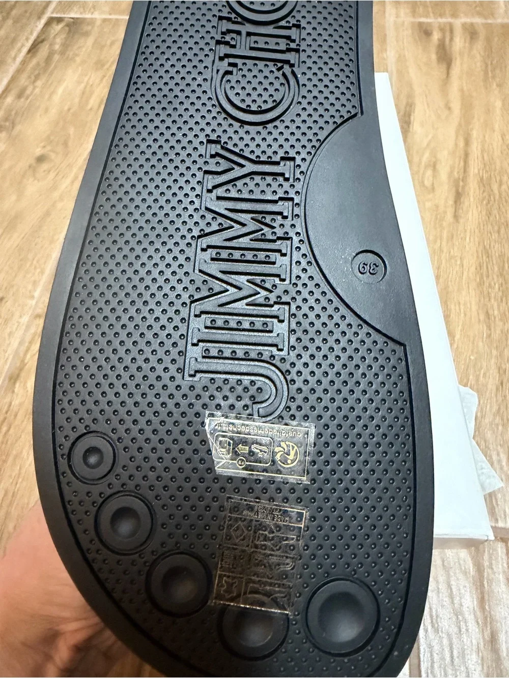 Jimmy Choo Black Cheri Slide NWT 39
